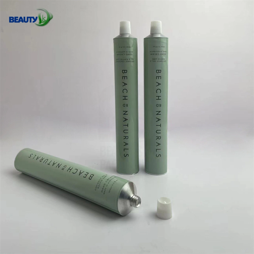 Hot Selling Printed 100ml Pure Aluminum Tube for Packaging Aluminum Tubes Cosmetic with Octagonal Cap Flip Top Cap