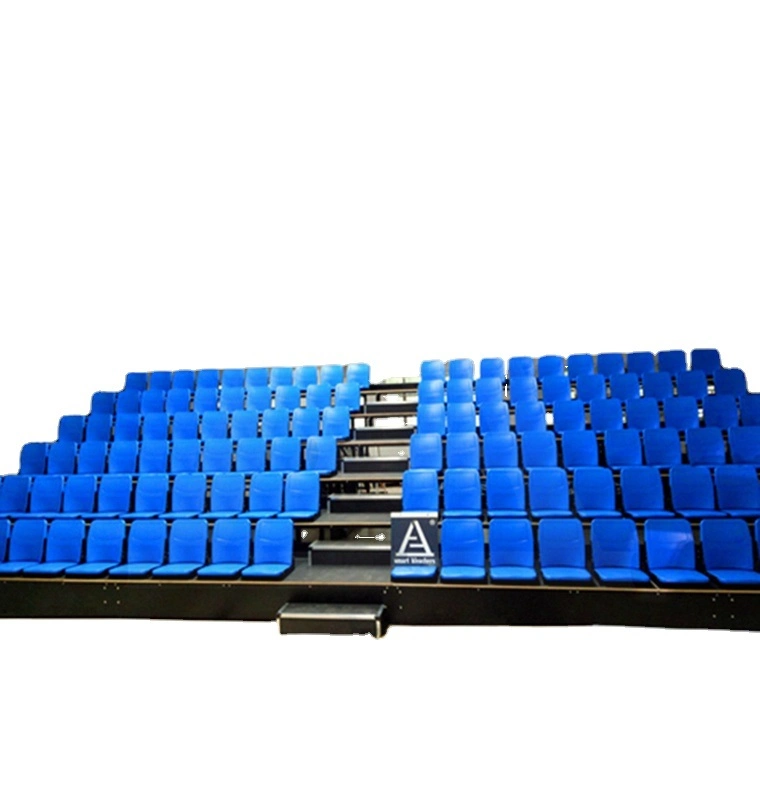 10 Rows Basketball Mobile Retractable Used Bleachers Portable Stadium Stand with Padded Seats