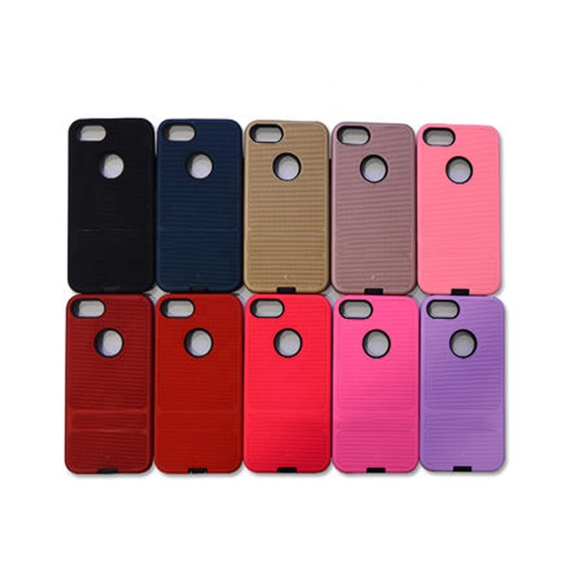 Luxury Fashion Solid Color TPU Soft Phone Case, 2 in 1 Monochrome Pure Color PC Hard Back Cover for Phone X/10/8/7