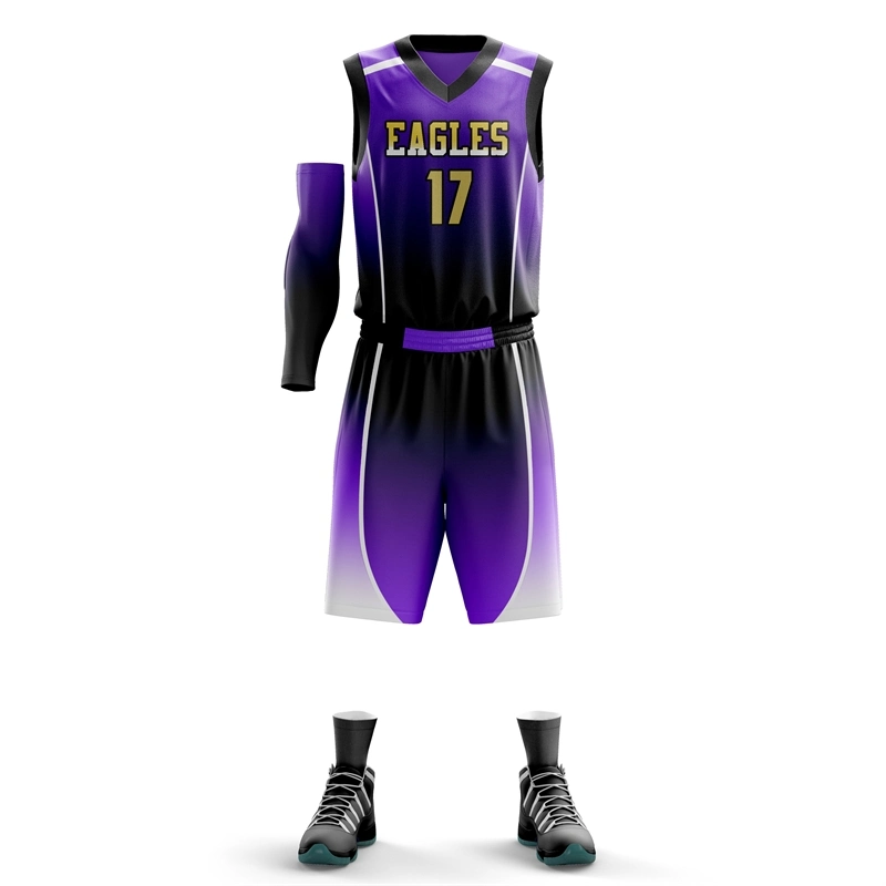 High quality/High cost performance  Team Sports Clothing Custom Sublimated Polyester Basketball Wear