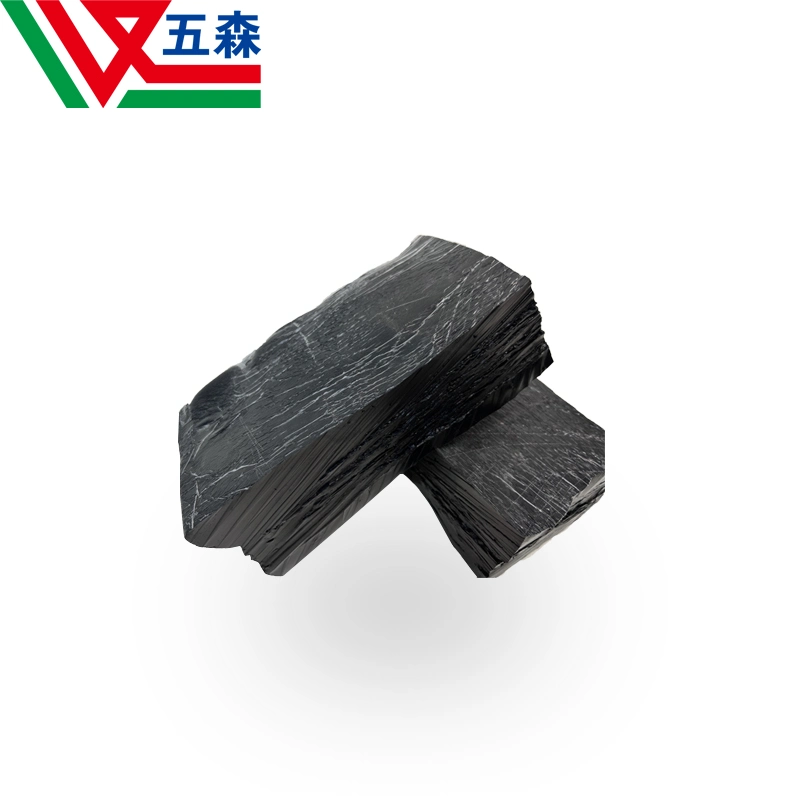 High Strength Butyl Recycled Rubber, High Tensile Strength, 60 Mesh Filtration Process, Low Specific Gravity, Usable Elongation of Tires, 430%, Strength, 9MPa