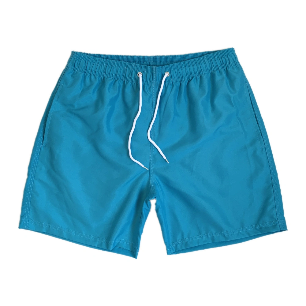 Good Quality Mens Shorts Summer Custom Solid Color Quick Dry Workout Sport Polyester Elastic Waist Beach Swimwear