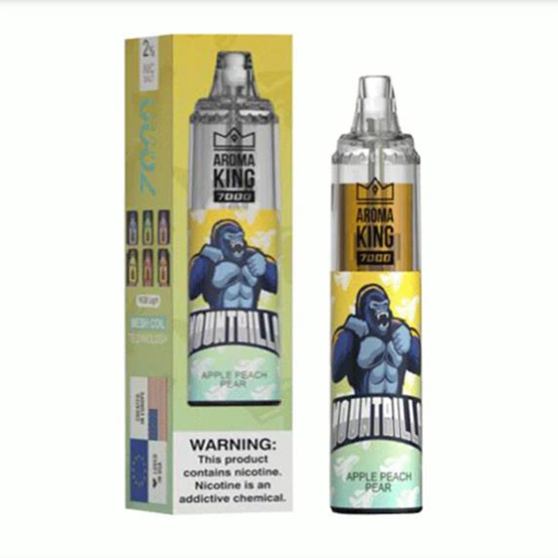 Populaire de vente Aroma King Disposable Vape Original 7000 puffs avec Saveur de fruit