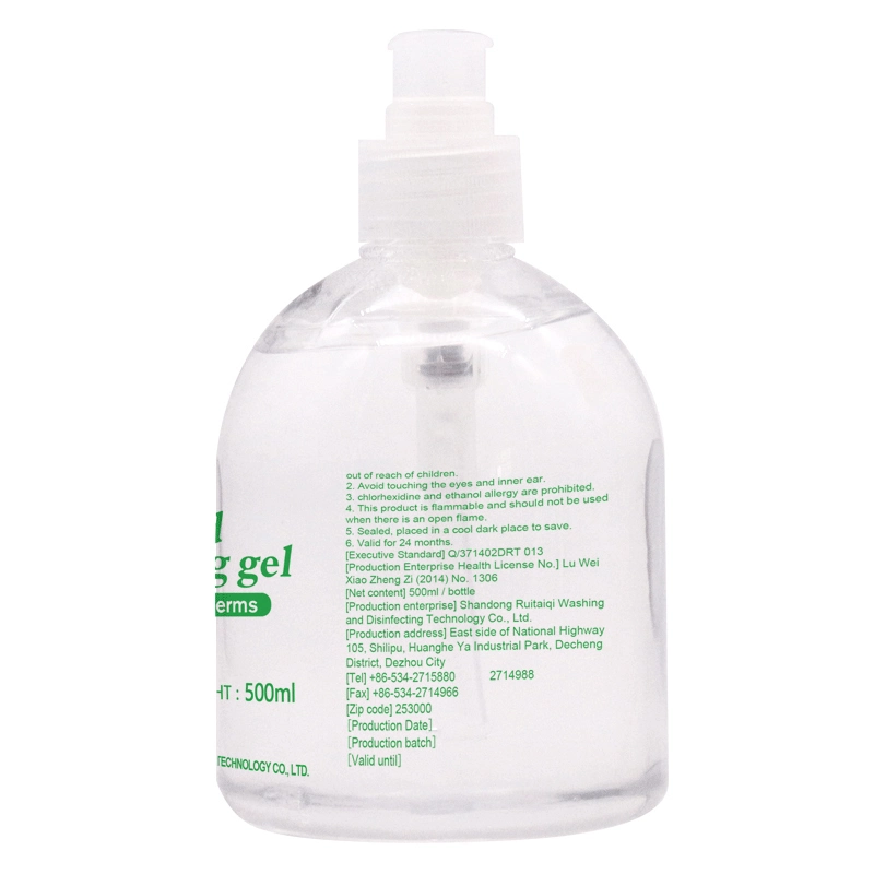 60ml 2 onzas de alcohol al 75% de mano de Gel Antibacterial higienizador