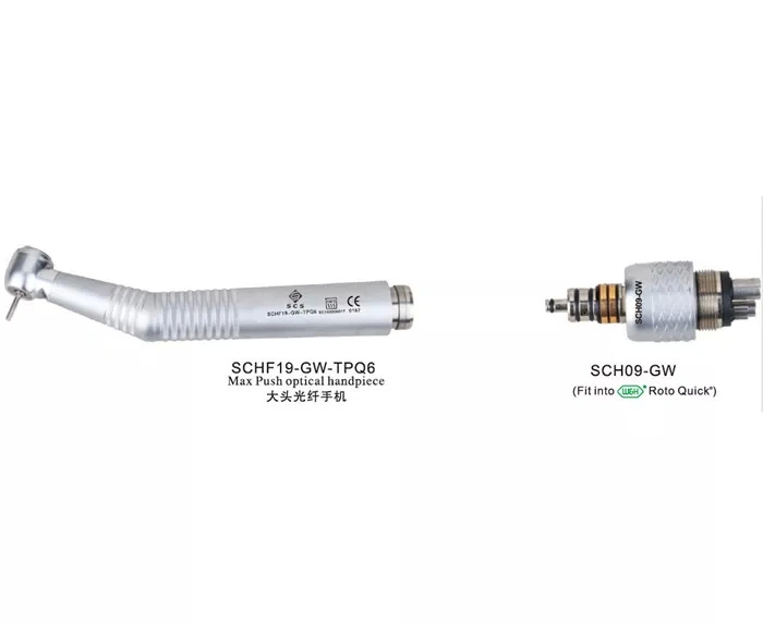 El LED estándar Couping óptico de alta velocidad de Push Dental aplicador