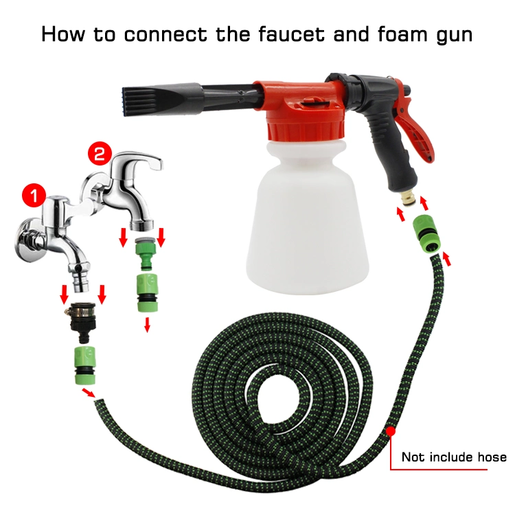 Homeuse Adjustable Portable Pressure Foam Water Gun Foam Blaster Car Wash Pot