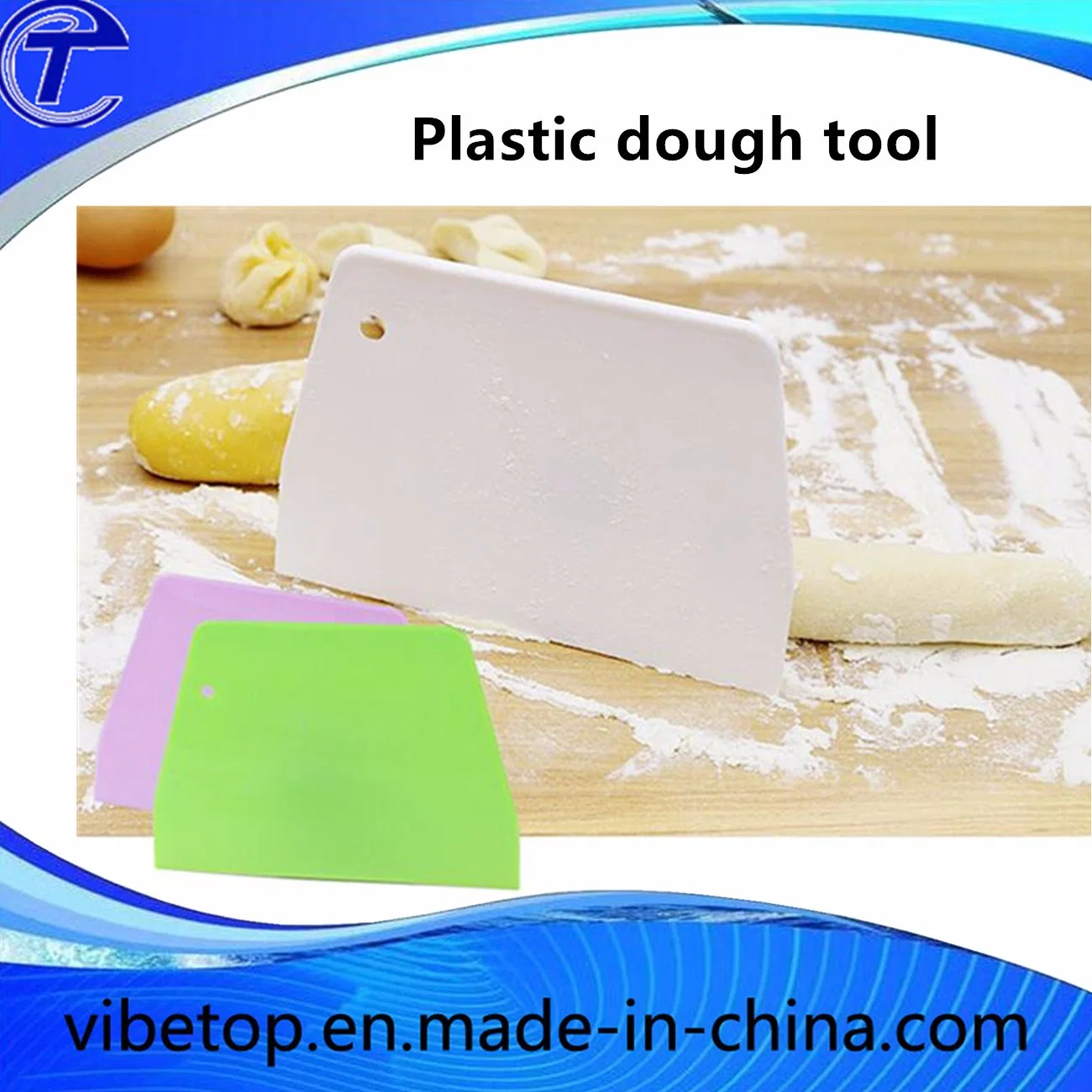 Wholesale/Supplier Cheaper Stainless Steel Durable Pizza Dough Scraper/Knife