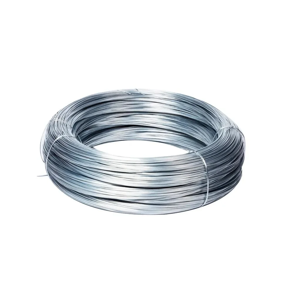 Cruce la línea de alta resistencia alambre caliente ASTM, AISI, EN, DIN, JIS, GB AISI 1-5.5mm Galvanizado calibre 12 Gi el cable de alambre de acero galvanizado de 4 mm.