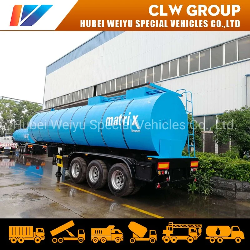 3 Achse 35000liters Asphalt Bitumen Carbon Steel Tank Semi Trailer Für Afrika