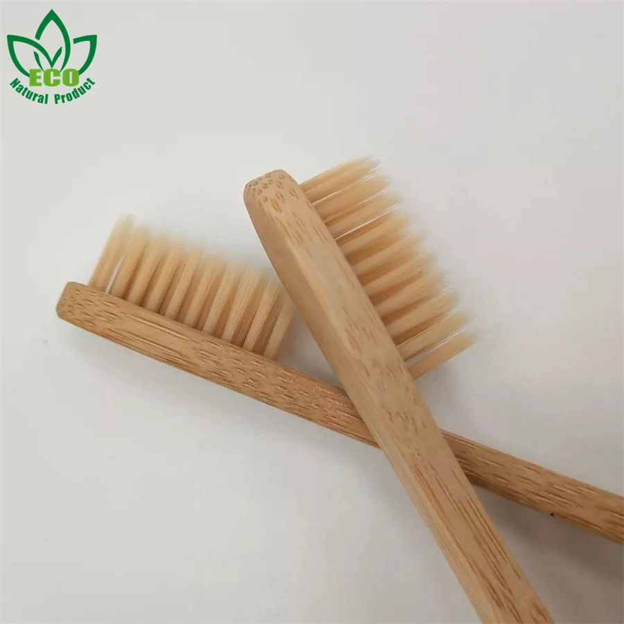 Cepillo de dientes mango de madera de bambú Hotel Comercio al por mayor 100% biodegradable de bambú natural el cepillo de dientes