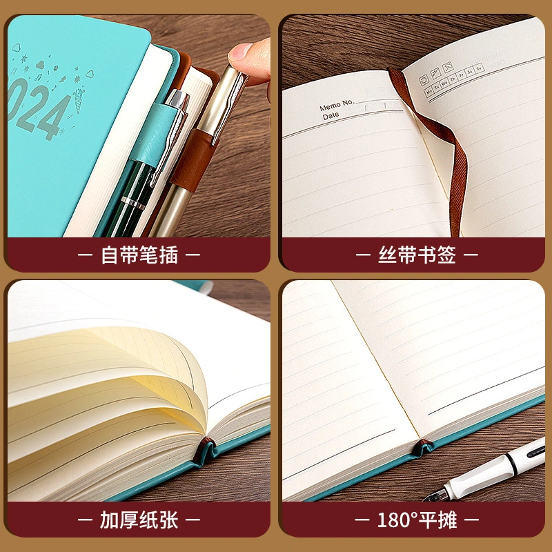 Wholesale/Supplier Stationery A4/A5/A6 Planner PU Leather Cover Notebook for Office Using