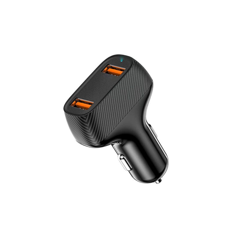 QC3.0 Doble puerto USB coche Cargador de teléfono móvil de alta velocidad