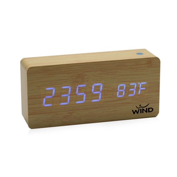 Rectangle Digital LED Wooden Clock