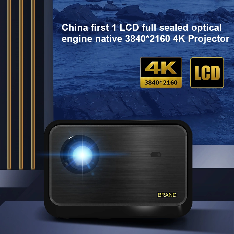 Native 3840*2160 Resolution Real 4K LCD LED Projector