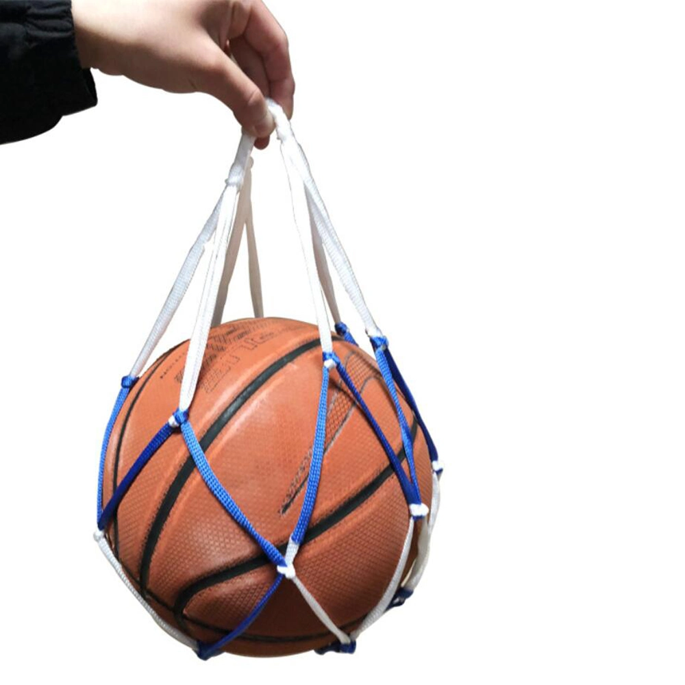 Single Ball Carrier Football Accessories Basketball Nylon Mesh Net Bag for Carrying Baseball Volleyball Soccer Wbb12991