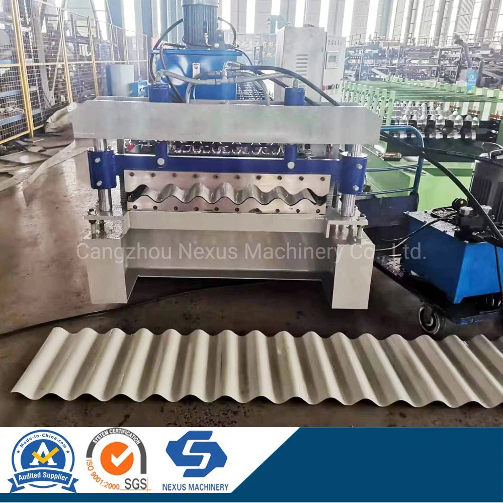 Cameroon Iron Corrugated Galvanized Steel Roofing Sheet Roll Forming Machine