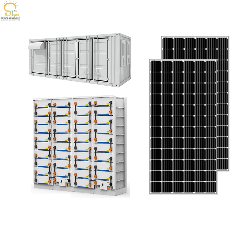 CE aprobado Comercial Panel de contenedor renovable fuera de la célula Solar de la rejilla Sistema de almacenamiento de energía ESS-1mwh