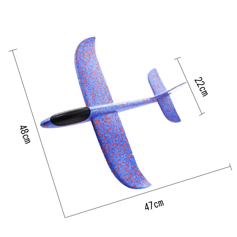 Светодиодный свет самолет игрушка бросает руки самолет Глидер EVA Дети Игрушки модели самолета Анекдкие спортивные игрушки