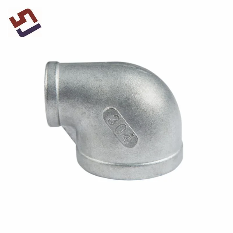 ANSI/DIN/ASME Standard Sanitary Stainless Steel Casting Fittings Straight 1 Inch Bsp Thread Elbow 90 Degree Male and Female Plumbing Materials