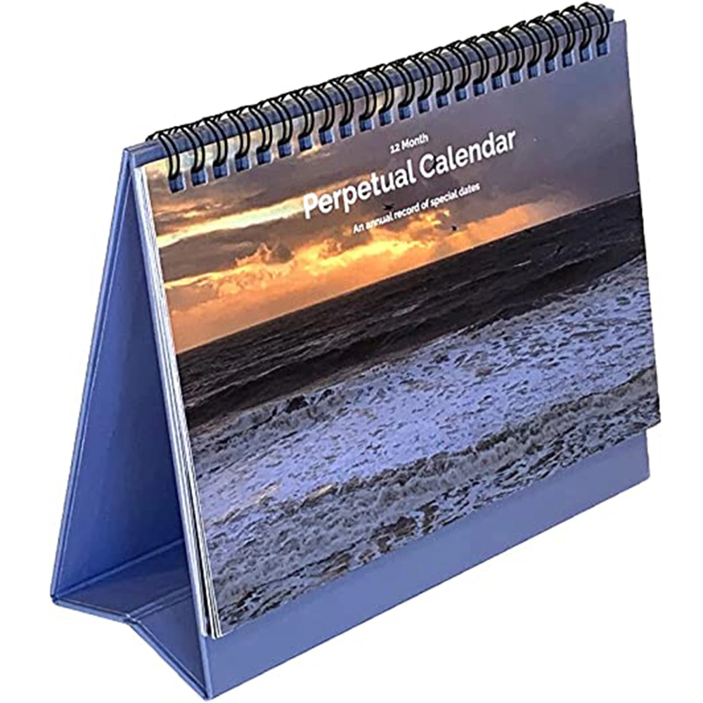 Calendario de Escritorio Mar Azul para suministros de Oficina