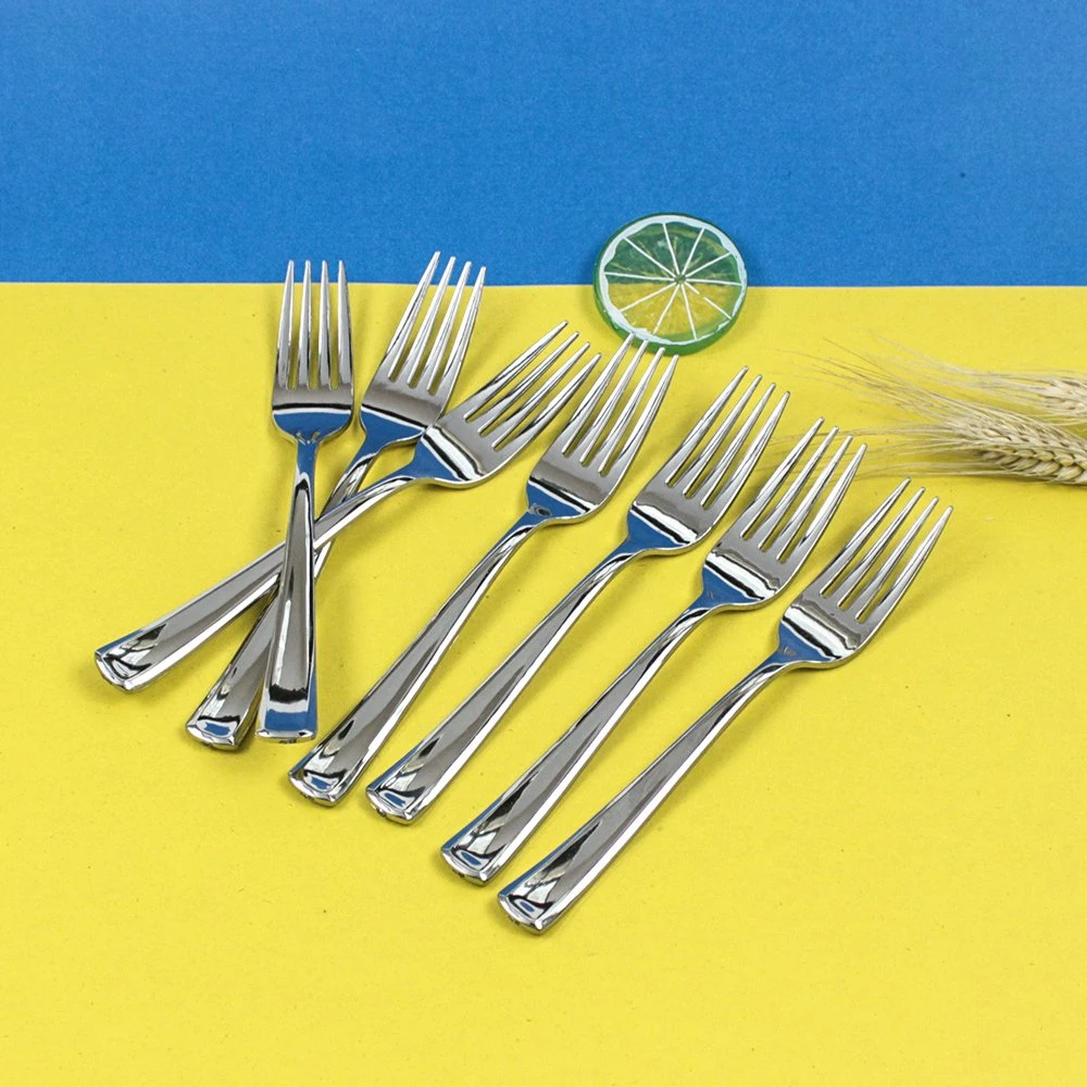 Customizable Disposable Plastic Cutlery 190mm Length Plastic Fork for Restaurant