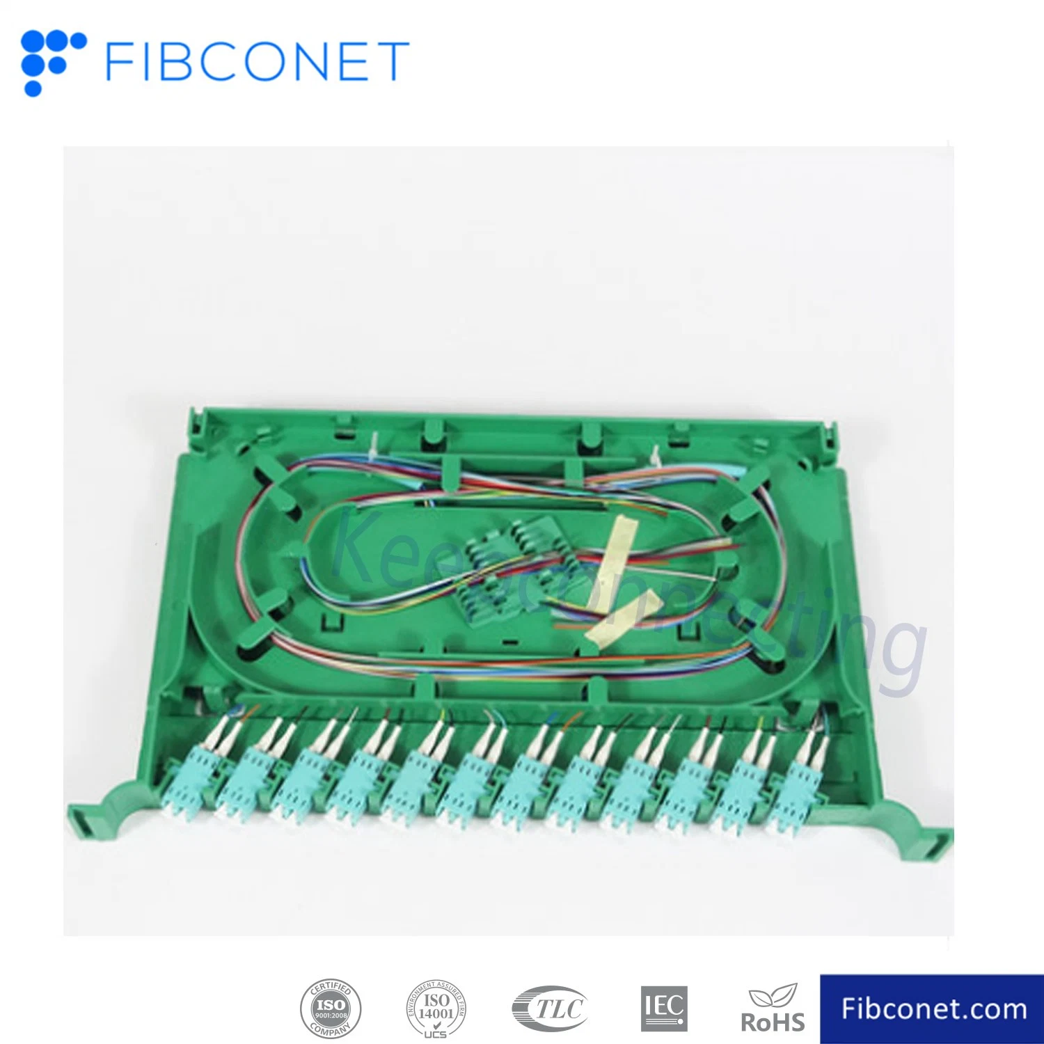 48 Core FTTH ODF Patch Panel Aço laminado a frio em fibra óptica da estrutura de distribuição