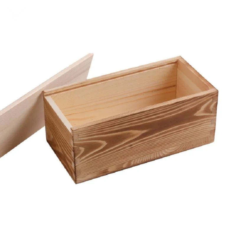 Custom Size Gift Bamboo Tea Wooden Bag Box with Sliding Lid