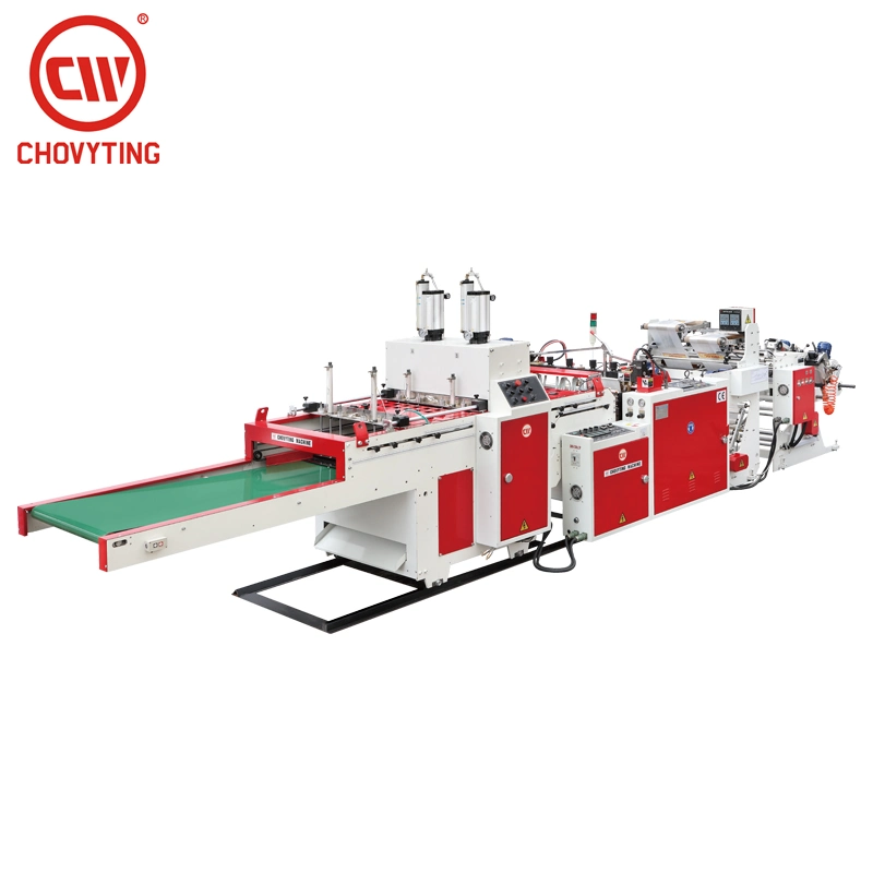 Fully Automatic High Speed Double Line Supermarket T-Shirt Bag Making Machine