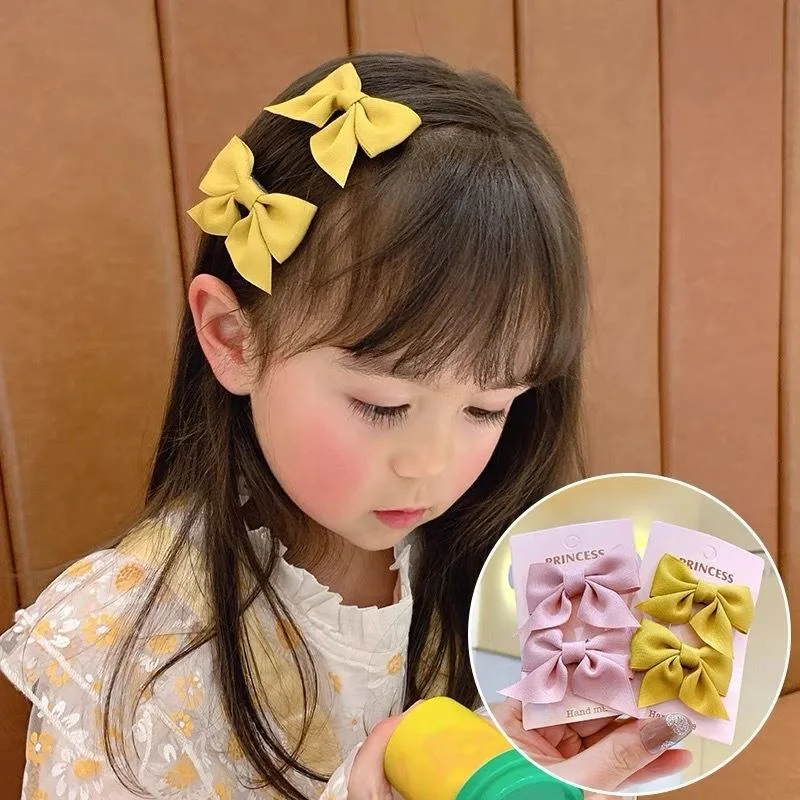 Bow Hair Pins for Baby Girls Ins Korean Cute Flower Bow Hair Clip Baby Girl Hair Accessories