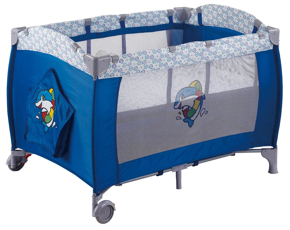 Baby Travel Crib with Second Layer and Changing Table