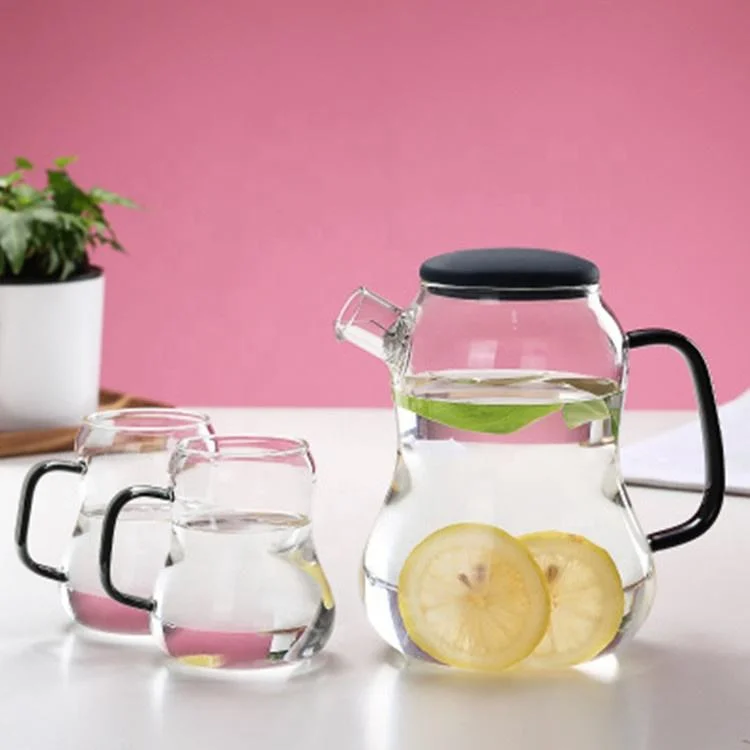 Nouveau Style chaud / froid verseuse en verre de l'eau Pitcher Pots d'eau et les bouilloires haut verre borosilicaté, verre borosilicaté All-Season l'appui