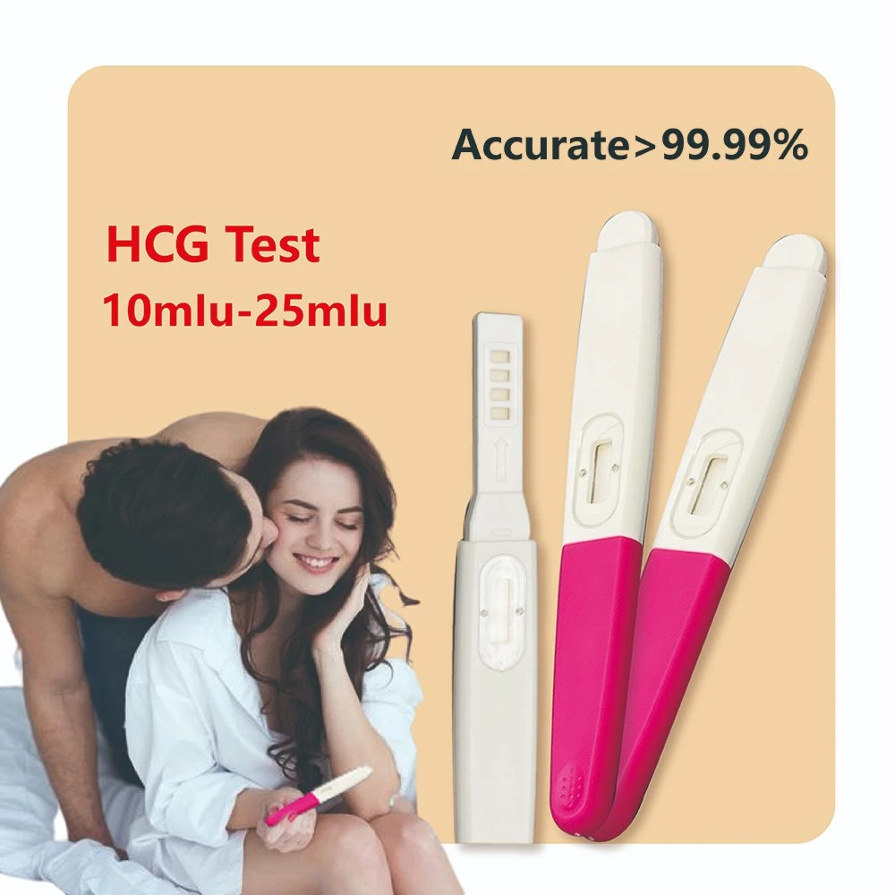 Un Paso rápido LH Ovulation Test Stick Diagnóstico médico LH Prueba de orina de ovulación en el medio