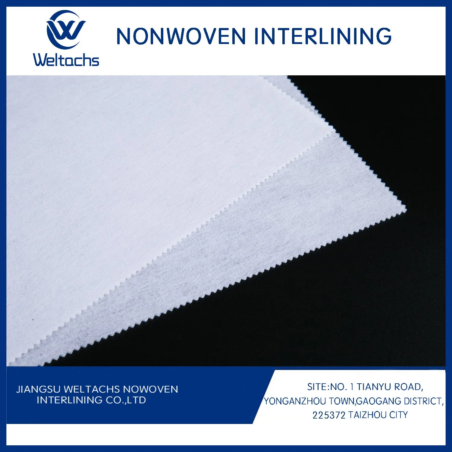 50% Polyester Nylon Non Woven Fusible Interlining Fabric