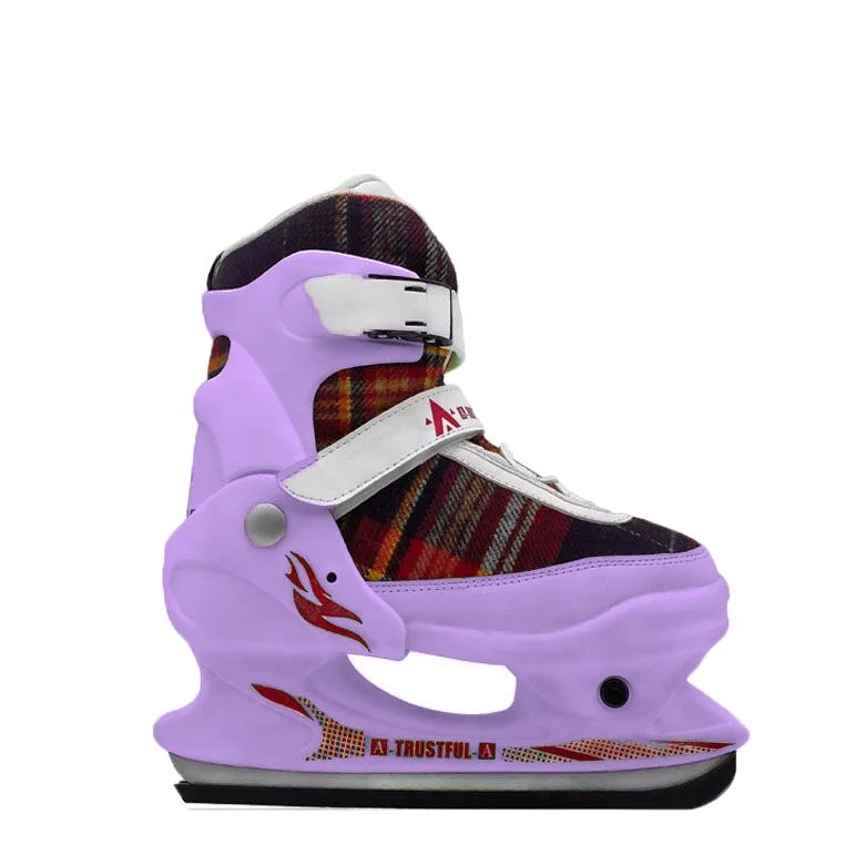 El color de alta calidad Zapatos de Skate personalizables ajustable Kids patines de hielo