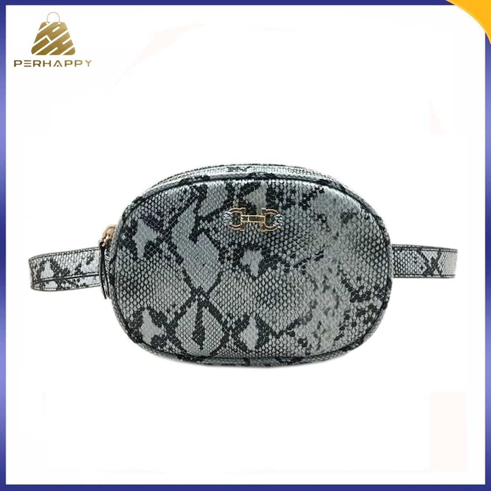 High Quality Antique PU Saddle Shape Waist Belt Bag