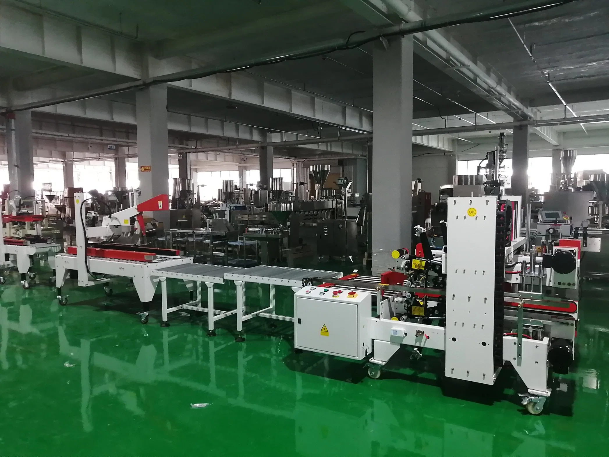 Food Boxes Tape Sealing Packing Sealer Machine