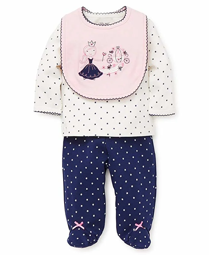 Recém-nascido bebê roupas de boa qualidade Kids Girl modelitos dons Layette define com subprodutos animais Emb impresso