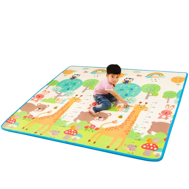 180*200cm 72*80 Inch XPE Foam Baby Crawl Play Mat Non-Toxic BPA Free Reversible Cartoon Design Kids Infant Playmat with Wholesale/Supplier to Amazon