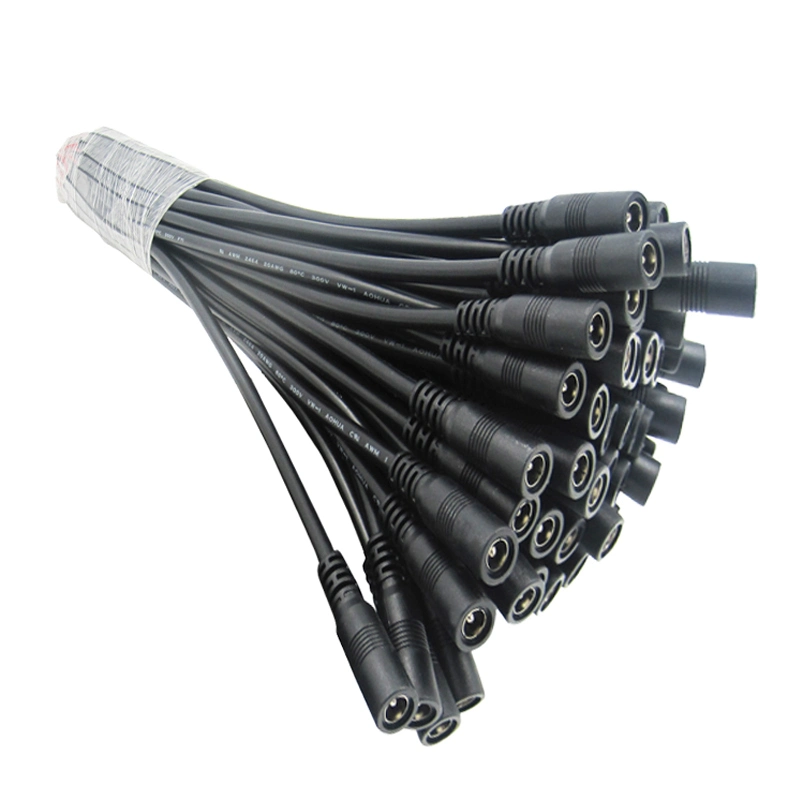 Las ventas del fabricante de conector Aohua 1a 3 y el cable de extensión tipo DC M11 2 Pin 5.5*2.1/5.5*2,5 mm para la electrónica del vehículo