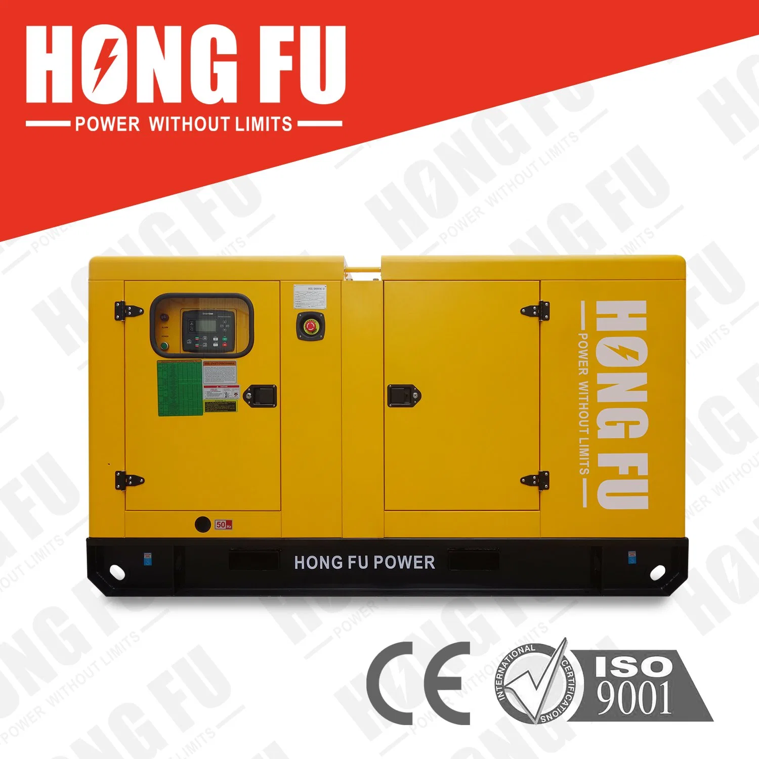 10kw 20kw 30kw 40kw 50kw Générateur Diesel Portable Ouvert Silencieux avec Moteur Cummins Ricardo Weifang Yangdong FAW Yto Yuchai Alternateur Stamford.