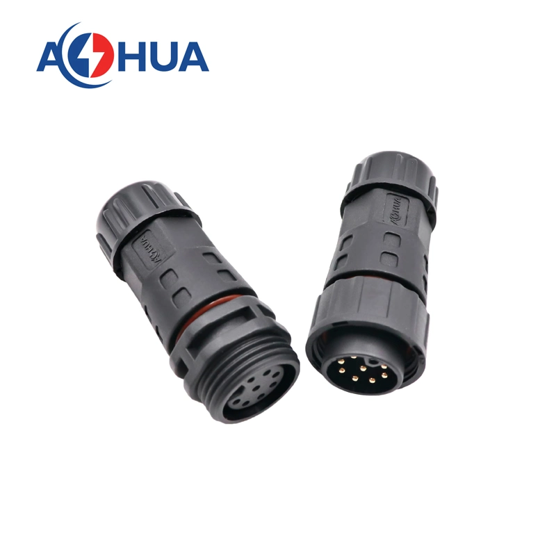 Aohua IP67 Wire to Wire 7 Pin Waterproof Electrical Connector Cable Joint