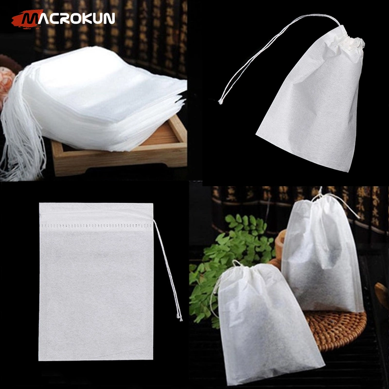 Disposable Corn Fiber Drawstring Tea Bag Filter Bag Empty Tea Bag