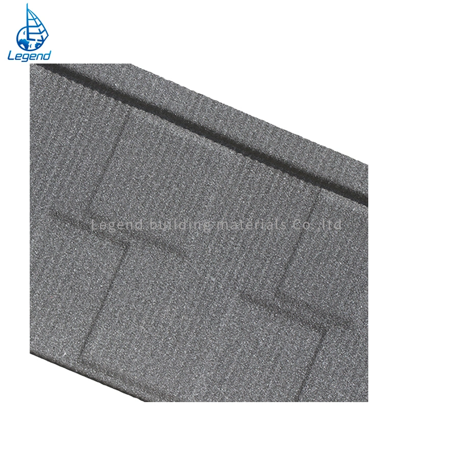 Color Stone Coating Metal Construction Materials Steel Plate Roofing Sheet Roof Tile Weight 2.7kg