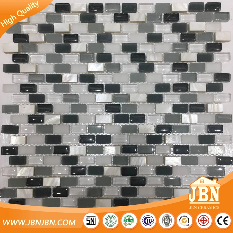 Glass Mosaic and Mother of Pearl Shell Mosaic Tile for Bathroom Wall (M853004)