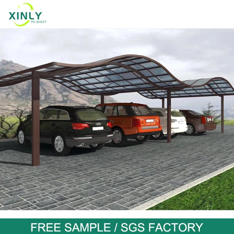 Aluminum Carport Customized Excellent Water-Proof Car Parking Polycarbonate Roof