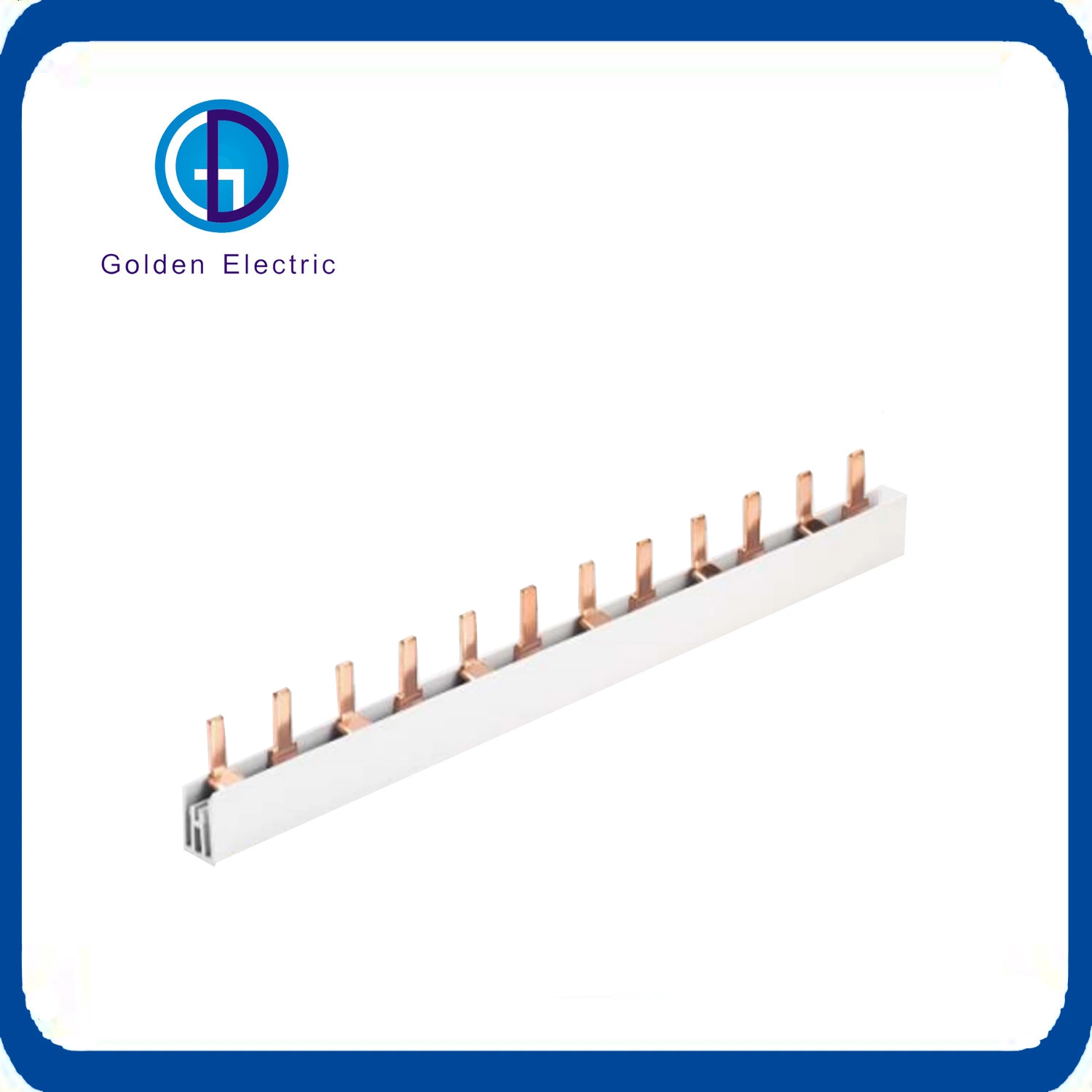 1/2/3/4 Pole Pin & Fork Type CE Certified OEM ODM Electrical Copper Busbar for Mcbs