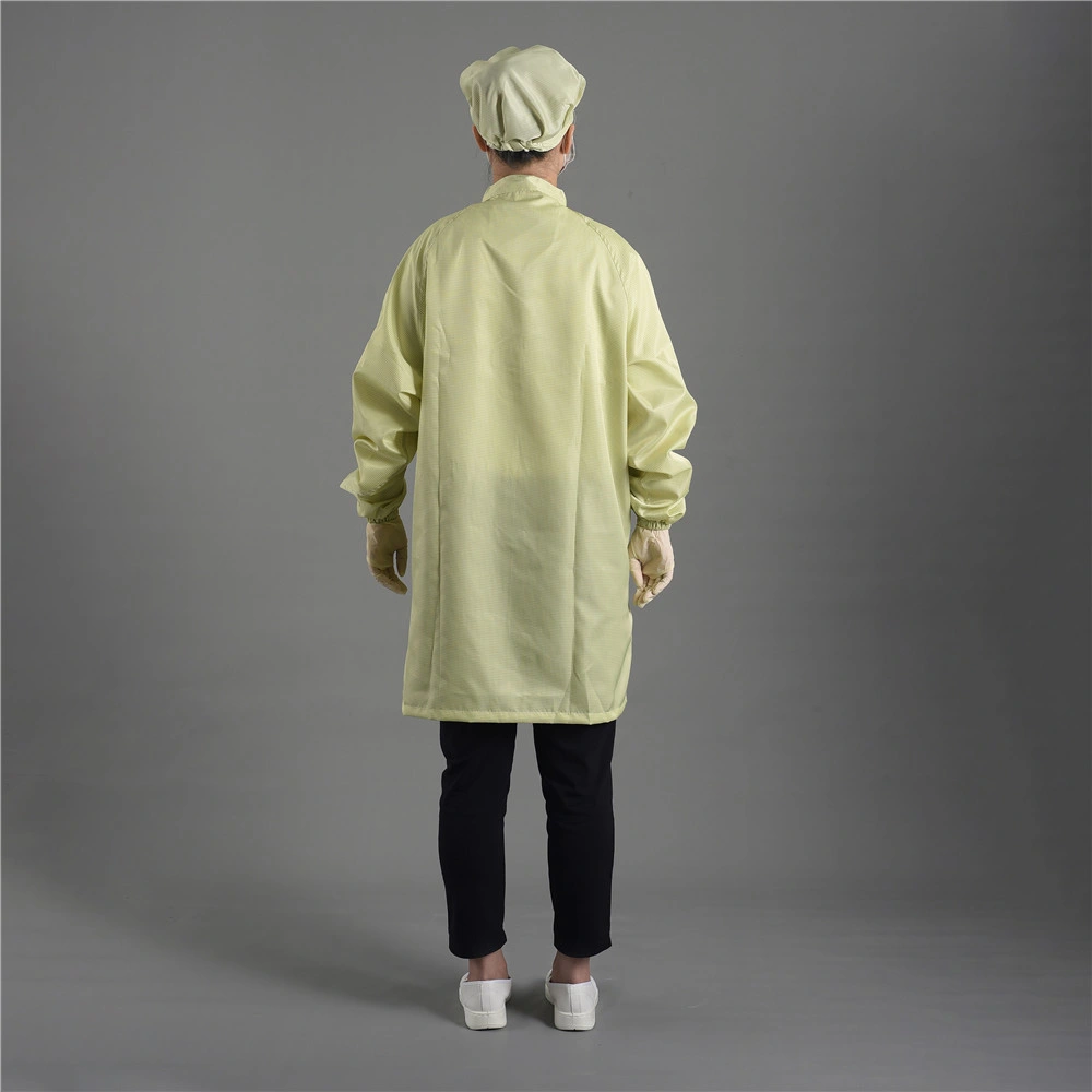 5mm Gitter Reinraum-Smock ESD Baumwolle Kleidungsstück Lab Coat antistatisch Kleidung