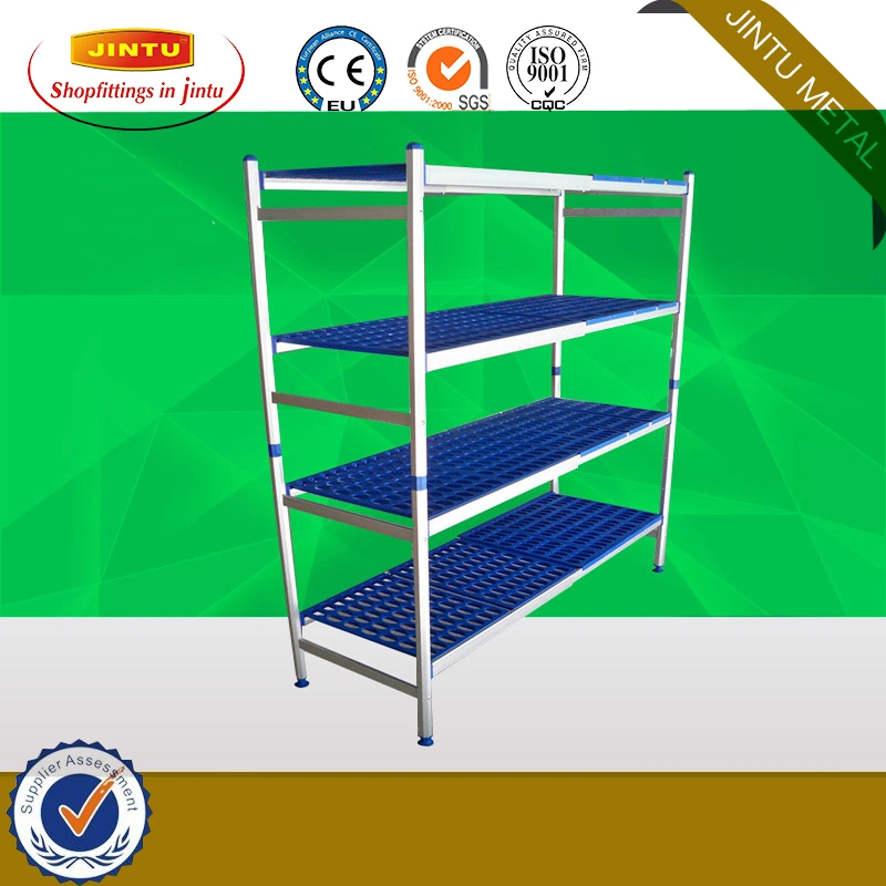 Two-Three Tiers Single Side Metal Vegetables and Fruits Display Shelf