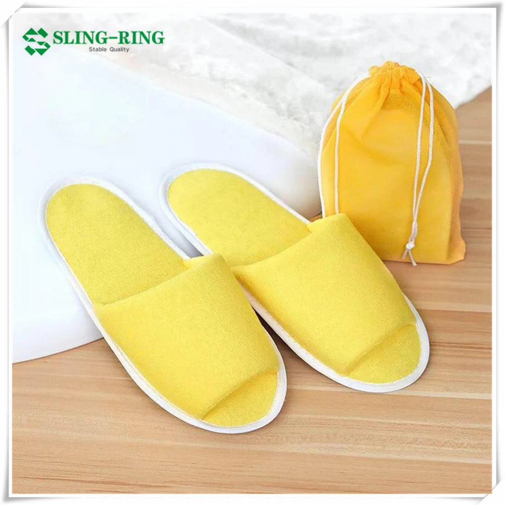 China Customized Nonwoven Fabric Disposable Slippers for Travel SPA Hotel Beauty Salon