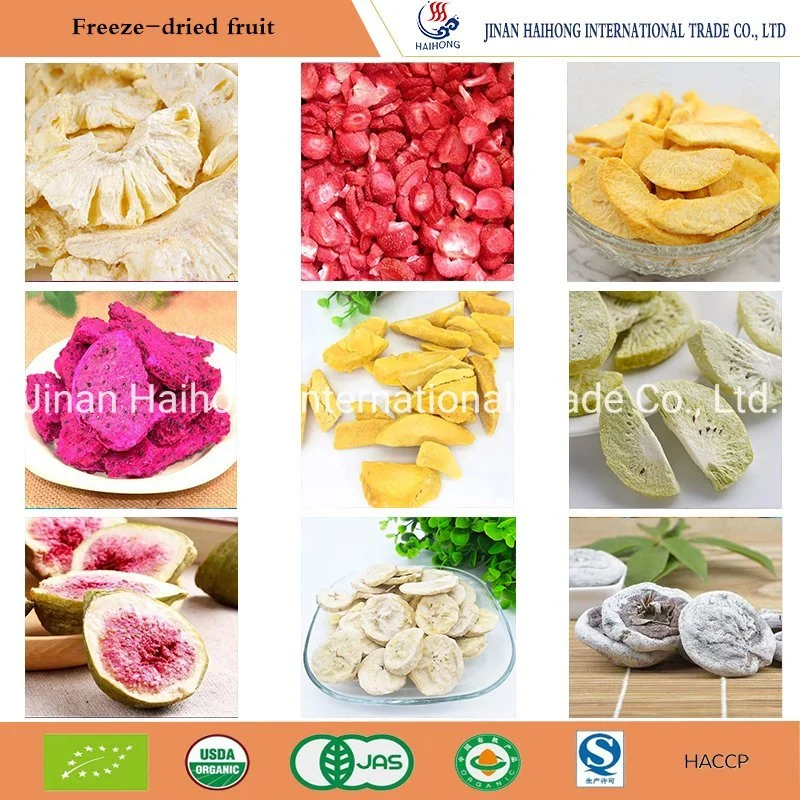 Fd Freeze-Dried Banana Chips deshidratado de frutas y hortalizas frutos secos a granel Snack fabricantes suministran